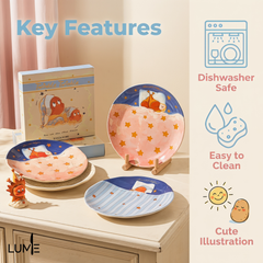 Twinkle Twinkle星星人 Sleep Dinner Plate