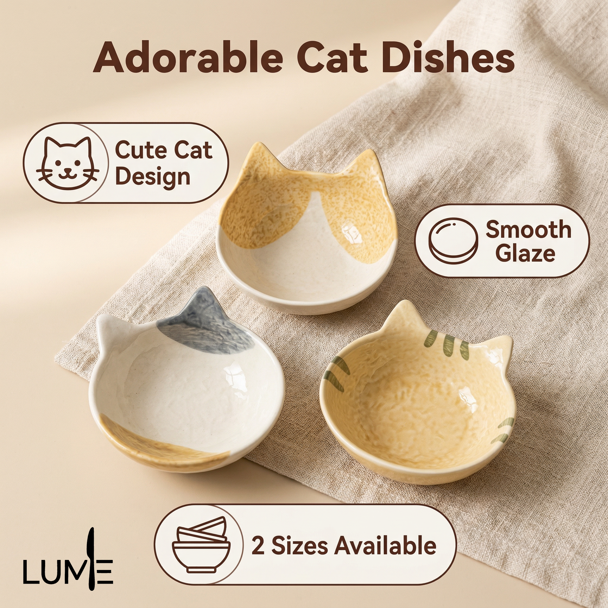 Kitten dipping saucer
