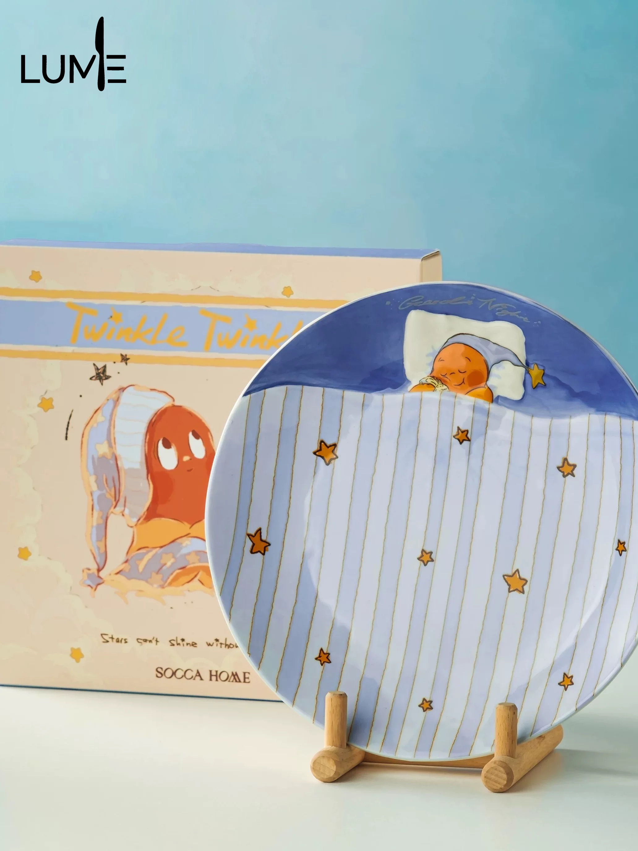Twinkle Twinkle星星人 Sleep Dinner Plate