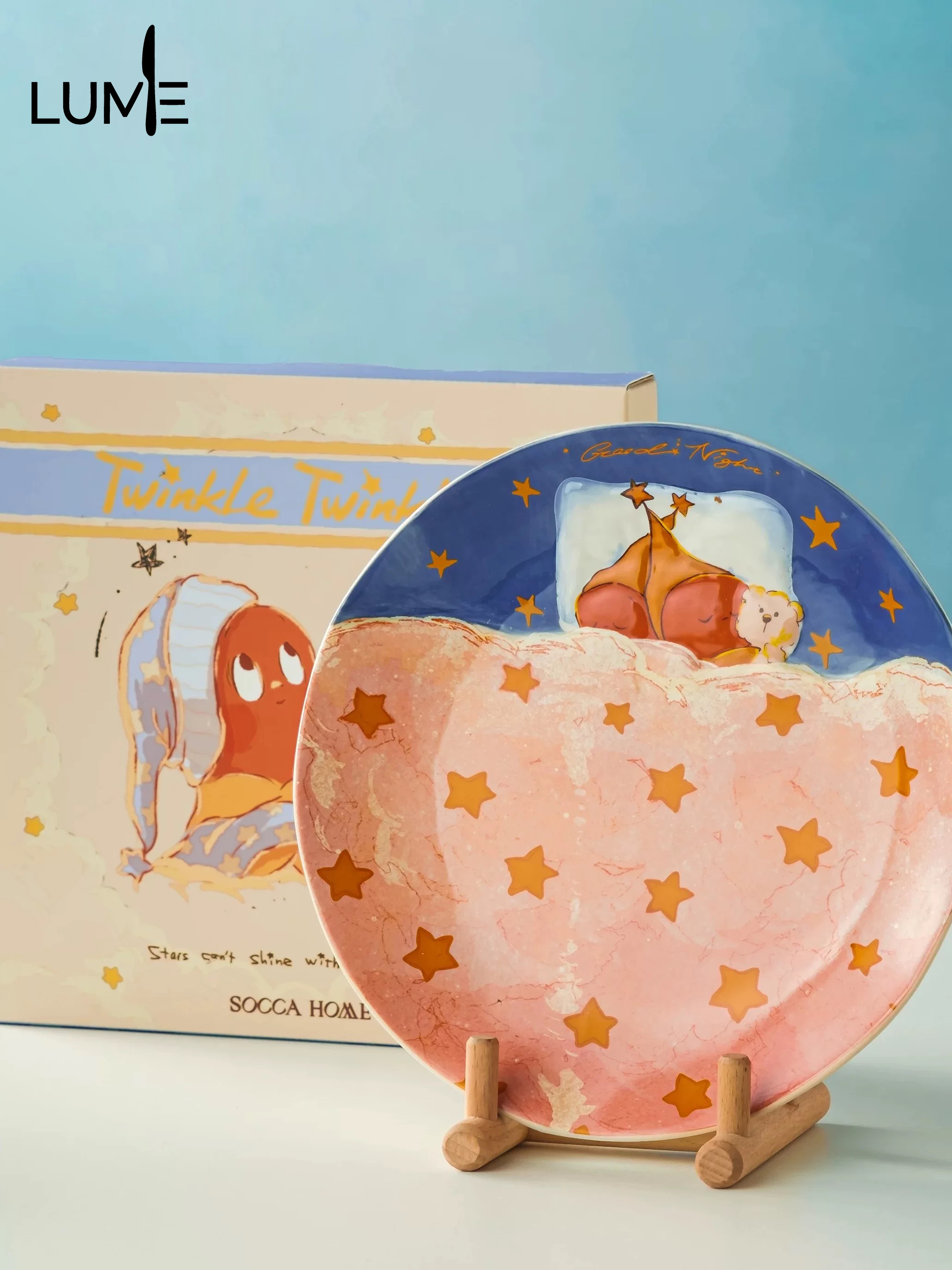 Twinkle Twinkle星星人 Sleep Dinner Plate
