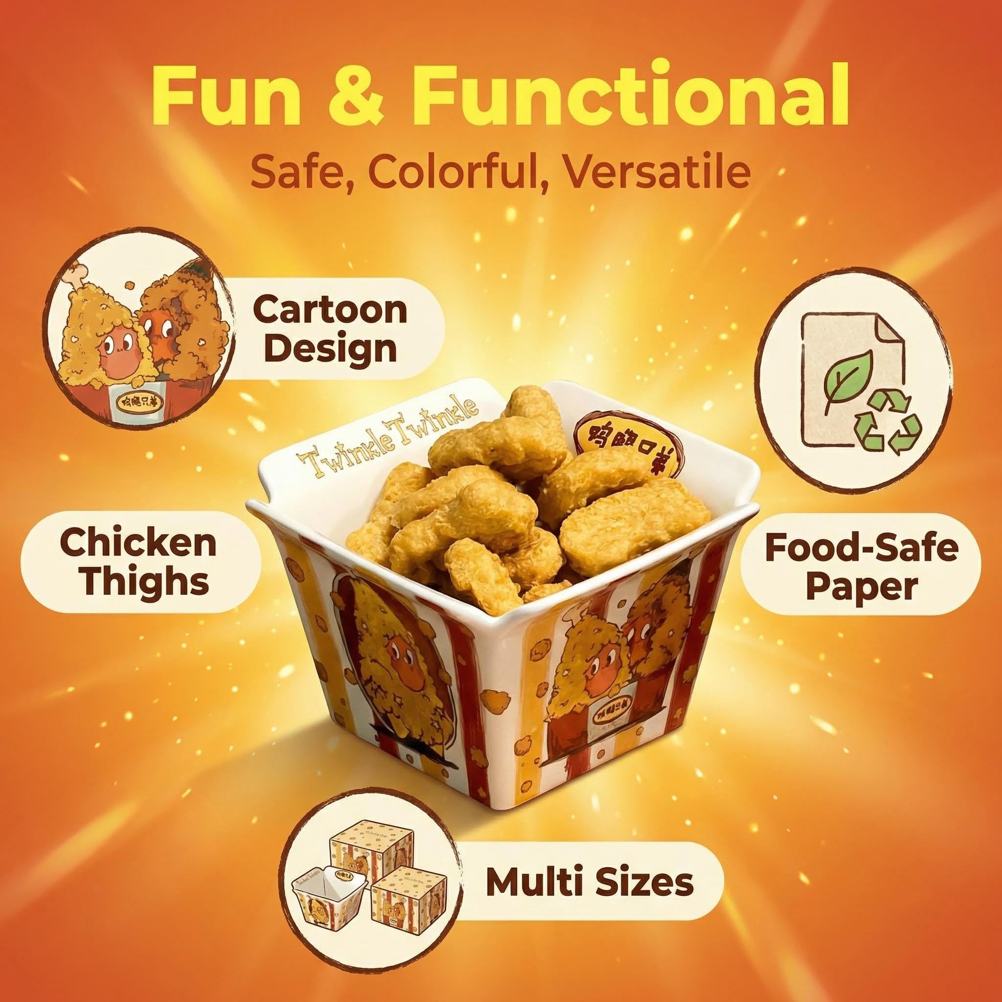 Twinkle Twinkle星星人 Fried Chicken Bowl
